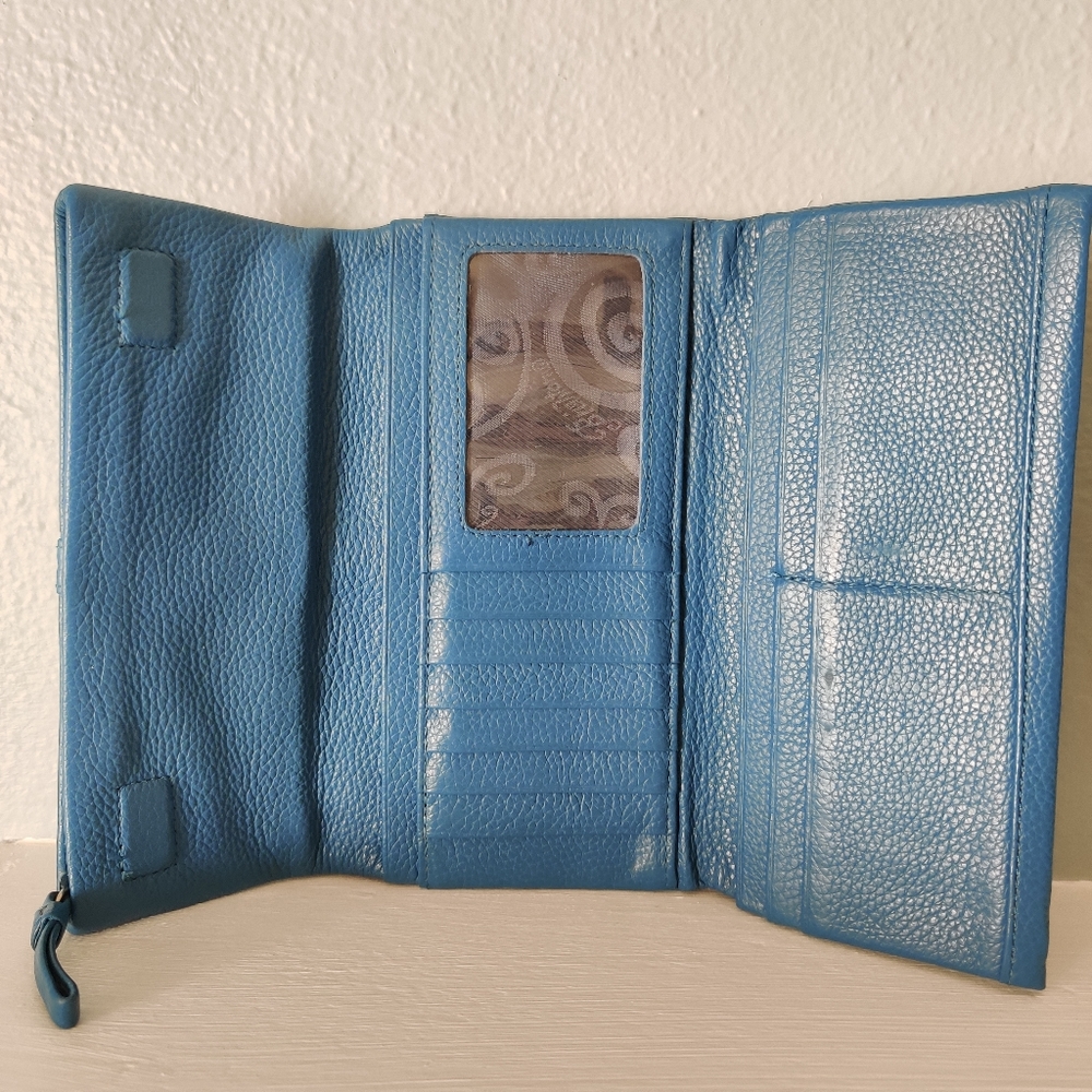 Brighton Turquoise Blue Nolita Wallet - Picture 3 of 13
